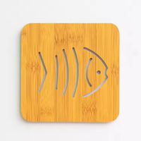 Sous-plat en bois isolant et antidérapant, support pour bol, dessous de verre en bois, écologique, pour la maison, le restaurant, et comme tapis pour tasses à café