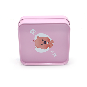 Оптовая продажа, Пользовательский логотип, цветной квадратный металлический футляр для хранения в подарок, жестяная коробка, металлическая жестяная банка - Product Image 4