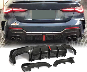 Difusor de Parachoques Trasero de Fibra de Carbono con Luz para <span class=keywords><strong>BMW</strong></span> Serie 4 G22 G23 M-SPORT 2020 2022 - Product Image 2