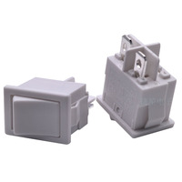 Interrupteur à bascule SPST 2 broches 6A250V/10A125V, fonction marche-arrêt, interrupteur à bascule blanc