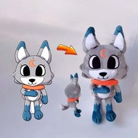 Uyeah Peluche chien loup personnalisée en coton, super rembourrée, mignonne, style anime, avec chapeau, OEM, logo personnalisé, cadeau de marque, jouet en peluche animal