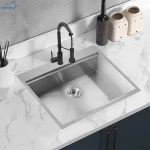 China Kitchen Sink China Suppliers CUPC Luxury Topmount Single Bowl Stainless Steel 304 Kitchen Sinks With Best Price Hand Made Sinks