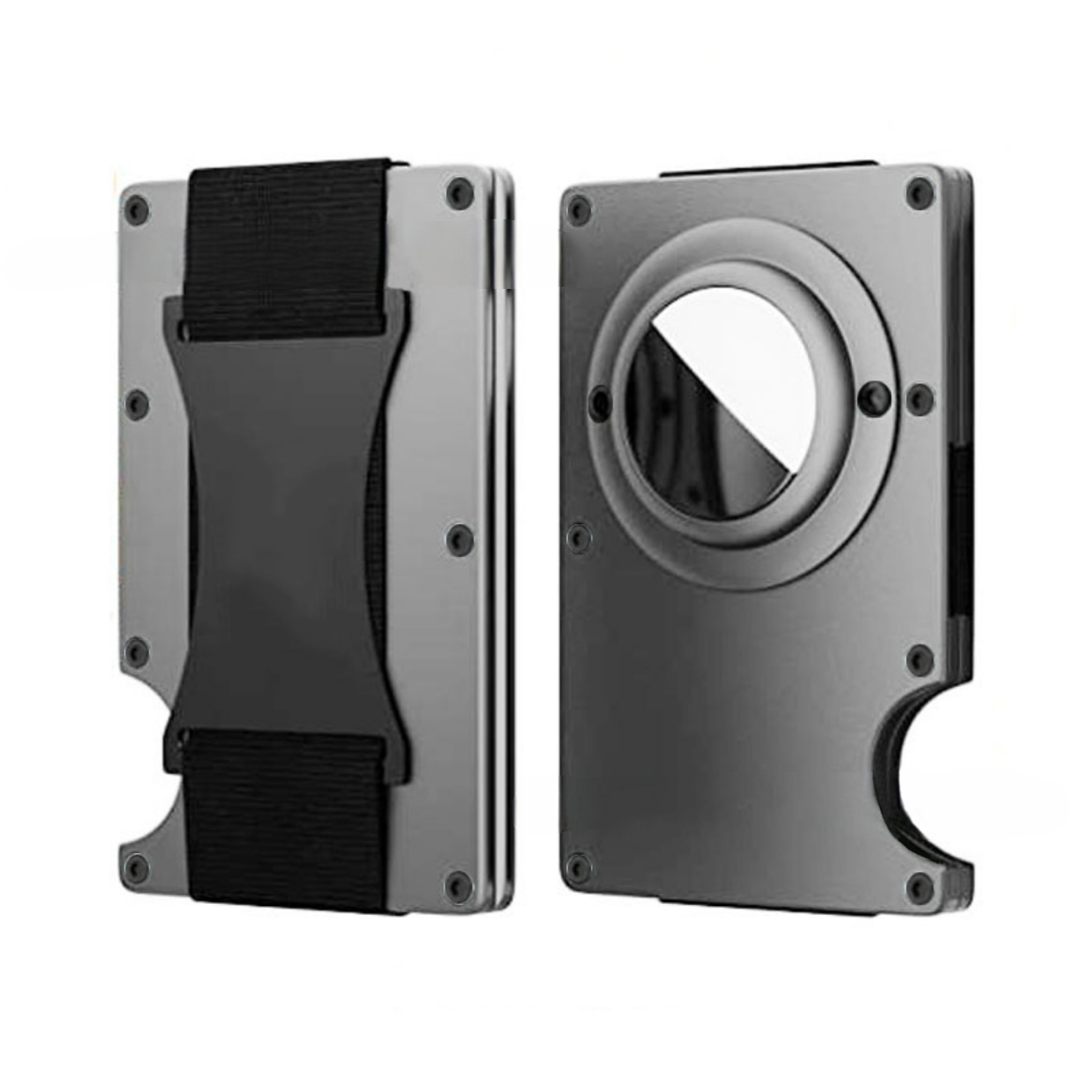Metallic Gray (Cash Strap + Air Tag Holder)