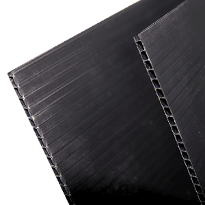 Panneau de protection en carton ondulé Proguard en polypropylène cannelé noir 2 mm 2400x1200 mm Écologique Imperméable Découpe - Product Image 2