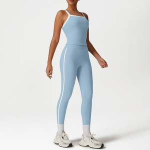 Set Sportivo da Donna alla Moda con Reggiseno Push-up ad Alto Supporto e Imbottiture, <span class=keywords><strong>Leggings</strong></span> ad Alta Elasticità con Effetto Push-up Glutei e Asciugatura Rapida, Set Fitness per Ragazze - Product Image 3