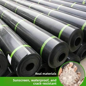 Membrane imperméable anti-infiltration en HDPE, géotextile pour l'aquaculture, étangs à crevettes et poissons, <span class=keywords><strong>film</strong></span> plastique noir anti-âge, résistant aux acides/aux alcalis - Product Image 3