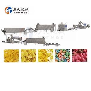 Processus de fabrication de flocons de maïs Machine de fabrication de flocons de maïs d'avoine Ligne de production de céréales pour petit-déjeuner d'avoine pour bébé Machine à céréales pour petit-déjeuner - Product Image 2