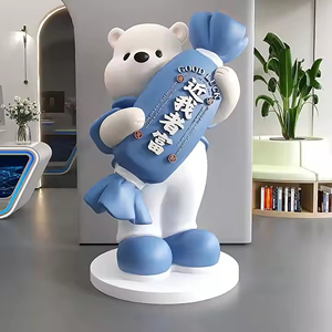 Equipo de Juegos para Exteriores, Escultura de Oso Grande de Resina, Tobogán, Parque Temático, Instalación de Entretenimiento Comunitario, Color Personalizado, Duradero - Product Image 2
