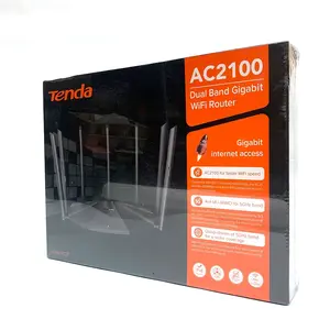 Tenda เราเตอร์ AC23อินเตอร์เน็ตไร้สาย,รุ่นภาษาอังกฤษ AC2100M กิกะบิตแบบ Dual-Band เราเตอร์ควบคุมด้วยแอปที่ครอบคลุมบ้าน IPV6