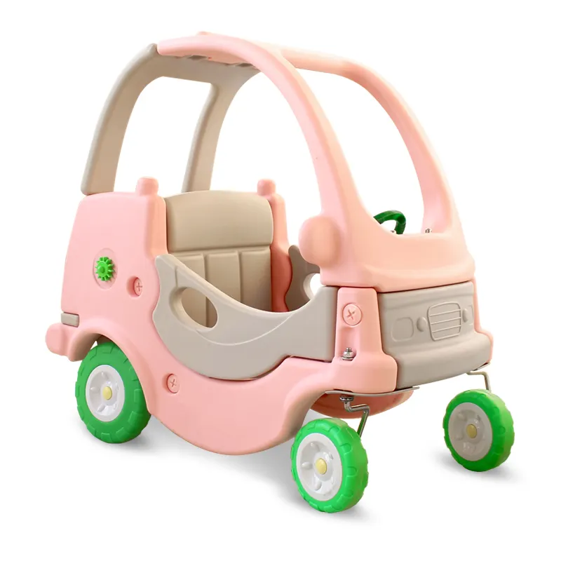 Yeni tasarım renkli kapalı binmek prenses araba itfaiye kamyonu plastik oyuncak araba çocuklar için