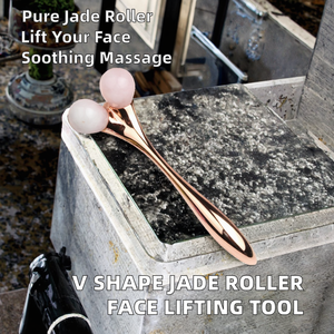 Machine <span class=keywords><strong>de</strong></span> beauté OEM pour le lifting et le raffermissement du visage en V et en Y, <span class=keywords><strong>rouleau</strong></span> <span class=keywords><strong>de</strong></span> massage en <span class=keywords><strong>quartz</strong></span> rose pour le corps, les yeux et le visage, pour raffermir la peau et masser le corps - Product Image 2