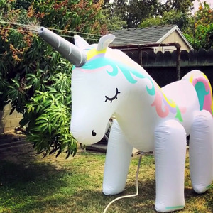 <b>Inflatable</b> Water Spraying Unicorn For Kids Outdoor Lawn Park Play 8154124 - Product Image 4