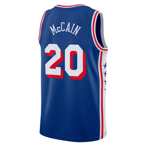 Nouveaux maillots de basket-ball de l'édition City 2026 de Jared <span class=keywords><strong>McCain</strong></span>, de haute qualité, brodés, avec des détails cousus - Product Image 2