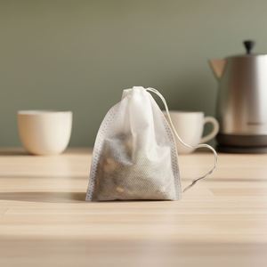 Manufacturers Direct Environmentally Friendly Disposable Biodegradable Empty Non-woven Fabric Drawstring Tea <b>Bag</b> - Product Image 1