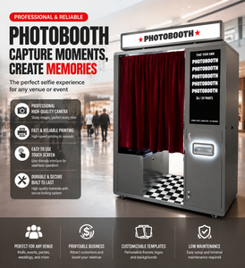 Cabina de Fotos Automática con Impresora Térmica, Kiosco de Fotos de Autoservicio para Centros Comerciales - Product Image 2