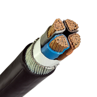 Cable de Alimentación Industrial de Media Tensión YJV32/YJV22 4*2.5mm, 4 Núcleos, Conductor de Cobre 99.9%, Aislamiento XLPE, Blindado de Acero, ISO