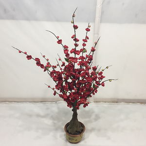 Albero Bonsai Artificiale di Fiori di <span class=keywords><strong>Ciliegio</strong></span> Giapponese Rosa in Tessuto per Decorazione - Product Image 5