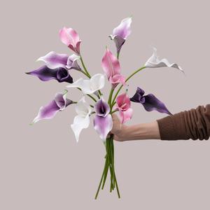 زهرة اصطناعية متعددة الألوان كالا زنبق إيفا اصطناعية ساق واحدة زنبق كالا لديكور المنزل - Product Image 2