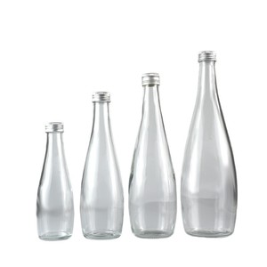 Botella de <span class=keywords><strong>vidrio</strong></span> de <span class=keywords><strong>agua</strong></span> <span class=keywords><strong>mineral</strong></span> de 200ml 330ml 500ml 1000ml con tapón de rosca de aluminio para bebidas - Product Image 1