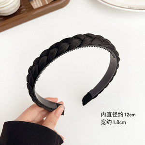 Parrucca treccia a spina di pesce fascia <span class=keywords><strong>per</strong></span> capelli con <span class=keywords><strong>denti</strong></span> antiscivolo femminile fascia alta <span class=keywords><strong>per</strong></span> capelli a compressione - Product Image 5