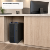 Toptan Ofis Masaüstü Bilgisayarı Hygon 3350 8 Çekirdekli 3.0GHz M.2 NVMe SSD 2GB Grafik Kartlı Ekran USB Klavye Mouse 15L Kasa