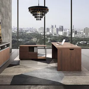 Neue moderne Büromöbel Neuester Büro tisch Luxus-Büro tisch designs CEO Geschäfts führer Vorstand L-förmiger MDF-Tisch