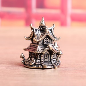 Figuras Decorativas para el Hogar, Adornos de Castillo, Adornos Arquitectónicos de Latón, Casitas Tridimensionales de Estilo Antiguo - Product Image 4