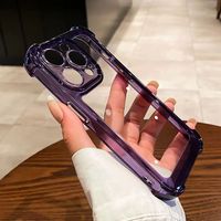 Dos en acrylique dur transparent antichoc avec housse de téléphone pare-chocs en TPU pour Apple pour iPhone 12 13 Pro Logo personnalisable