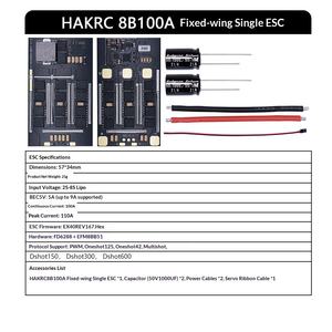 ESC sin Escobillas 8B66 8S 100A con Telemetría para Aviones RC de Ala Fija, Piezas para Modelos FPV, Hecho en China - Product Image 5