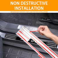 Garnitures de seuil de seuil de porte de voiture pour Jetour T2 Traveler 2023 2024, 8 pièces
