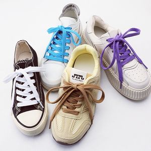 Lacets de chaussures en polyester épais de haute qualité, monocouche, 8 mm de large, lacets plats colorés pour baskets, qualité de course, paire - Product Image 5