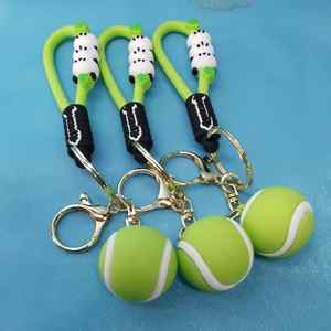 Porte-clés en caoutchouc souple PVC, mini ballon de basket 3D, cadeaux de mode en gros, logo personnalisé d'usine - Product Image 5