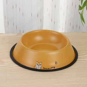 Cuenco portátil <span class=keywords><strong>de</strong></span> acero inoxidable personalizado al por mayor para perros/gatos diseño minimalista para animales pequeños con <span class=keywords><strong>amor</strong></span> - Product Image 1
