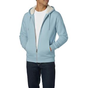 Sudaderas con Capucha Extra Grandes Personalizadas de Estilo Urbano, 100% Algodón, con Logotipo Personalizado en Felpa, Sudaderas con Capucha Gruesas con Cremallera Completa para Hombre - Product Image 1