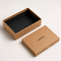 Boîte cadeau en papier rigide haut de gamme personnalisée, écologique, avec finition dorée, pour les marques de vente au détail
