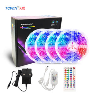 Tcwin IP65 RGB Música Control remoto LED Luces de hadas 5M/10M para el hogar Navidad Boda Vacaciones - Product Image 1