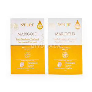 Yüz maskesi için 3 tarafı mühür özel baskılı kese alüminyum folyo çanta ısı kilitli torba geri dönüştürülebilir ve compostable seçenekleri - Product Image 2