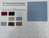 6007 #   Tissu jacquard en maille tricotée à carreaux bicolore, 180 grammes, 10 couleurs, pour vêtements homme, femme, enfant, vestes légères, chemises