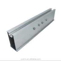 Connecteur de rail Yuens, raccord de rail en aluminium anodisé à installation rapide pour le renforcement des systèmes de montage solaire