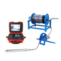 Caméra d'inspection de tuyau de puits sous-marins profonds extérieurs imperméables 30mmS sonde de forage CCD commode d'acier inoxydable