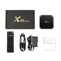 Boîtier TV Android X96 Mini 1+8G, boîtier TV intelligent directement de l'usine avec 1 Go de RAM 8 Go de ROM, lecteur multimédia 4K HD