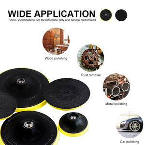 Plaque de ponçage flexible AOZHONG avec fixation auto-agrippante, connecteur ultra-fin pour meuleuse d'angle, arbre 5/8\" 11 M10 M14 - Product Image 3