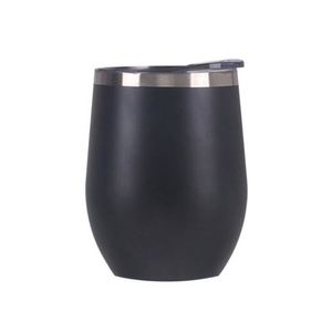 Gobelet à vin avec couvercle, surface enduite de poudre anti-transpiration, 350 ml, cadeau d'entreprise pour collection de cadeaux ASM09 - Product Image 6