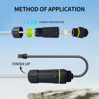 Adaptador Acoplador Starlink Gen3/Mini V3, Conector RJ45, Compatible con Mini Antena, Ethernet Impermeable para Datos Satelitales