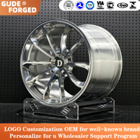 Jantes forgées GUDE de 20 pouces, jantes concaves argentées brossées, jantes personnalisées 6061, jantes 5x112, jantes en alliage à rayons en Y pour BMW M3 G80