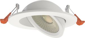 ETL 5年保証プロジェクト天井スポットライト薄暗いブラシ付きニッケルホワイトトリムLED埋め込みジンバルダウンライトJボックス付き - Product Image 5