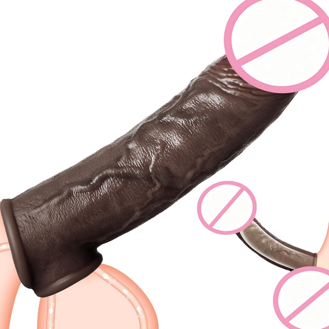 Realistic Manual Intimate Sleeve, Flexible Waterproof, Skin-Safe Comfortable Male Private Care Extension Accessory