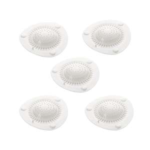 5-Piece Modern Design Silicone and Plastic Bathtub Cover with Shower <b>Drain</b> <b>Hair</b> <b>Catcher</b> for Bathroom or Kitchen Use - Product Image 3