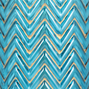 Cylinder <b>Table</b> Lamp Coastal Chevron Glass Base Decorative Night Light for Bedroom Living Room <b>Bedside</b> Styling - Product Image 5