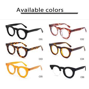 Venta al por mayor de Marcos ópticos de gran tamaño hechos a mano de acetato ecológico vintage de moda con Forma de cara de diamante Unisex Stock - Product Image 3